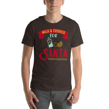 Milk & Cookies for Santa Christmas Unisex T-Shirt