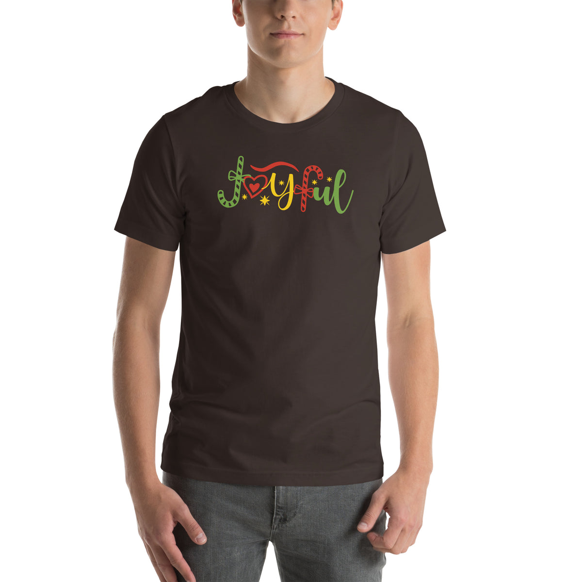 Joyful Christmas – Candy Cane Unisex T-Shirt