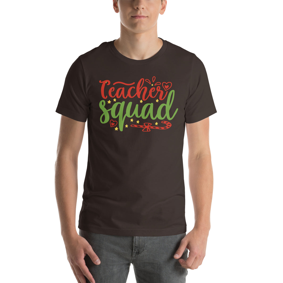 Teacher Squad Christmas – Candy Cane Unisex T-Shirt