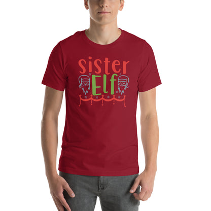 Sister Elf Christmas Unisex T-Shirt