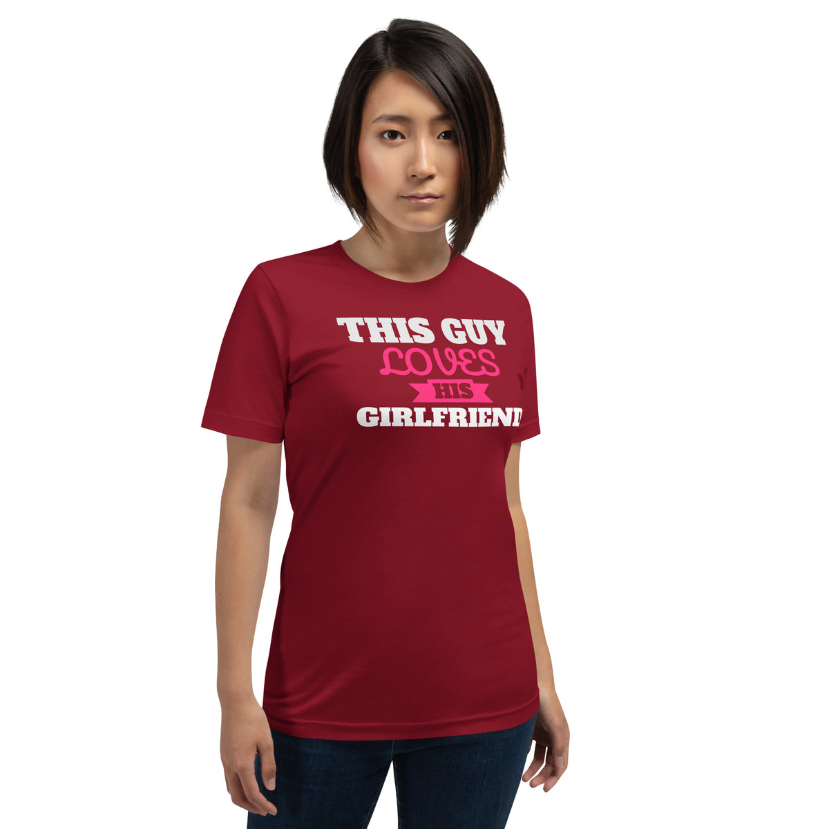 This Guy Loves His Girlfriend Valentine's Day Unisex T-Shirt