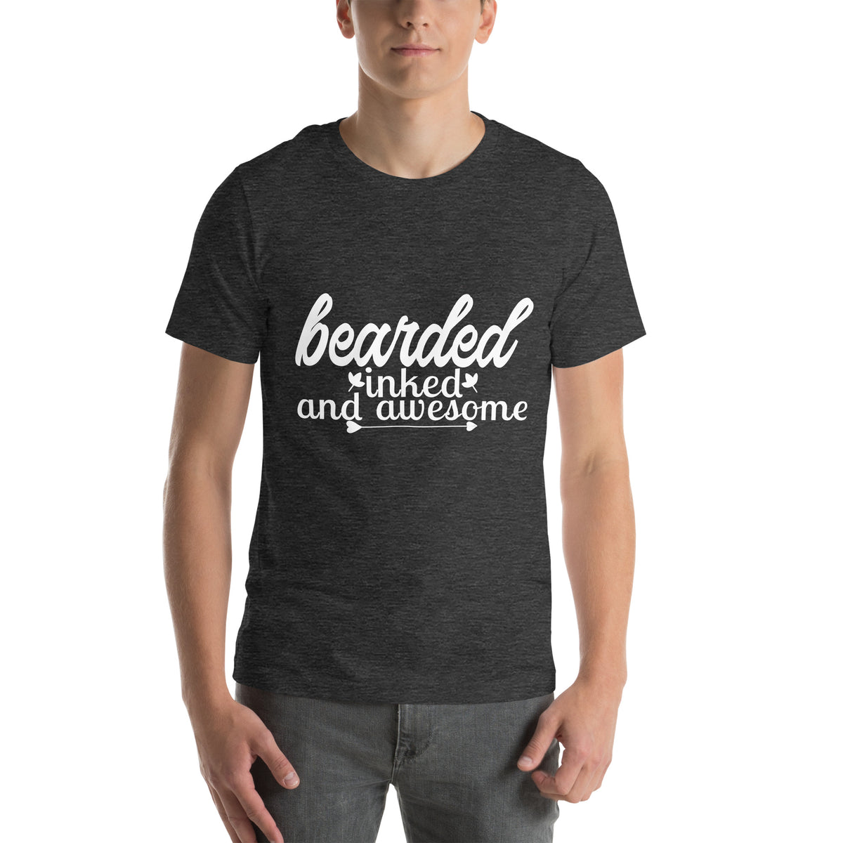 Bearded, Inked and Awesome Unisex T-Shirt