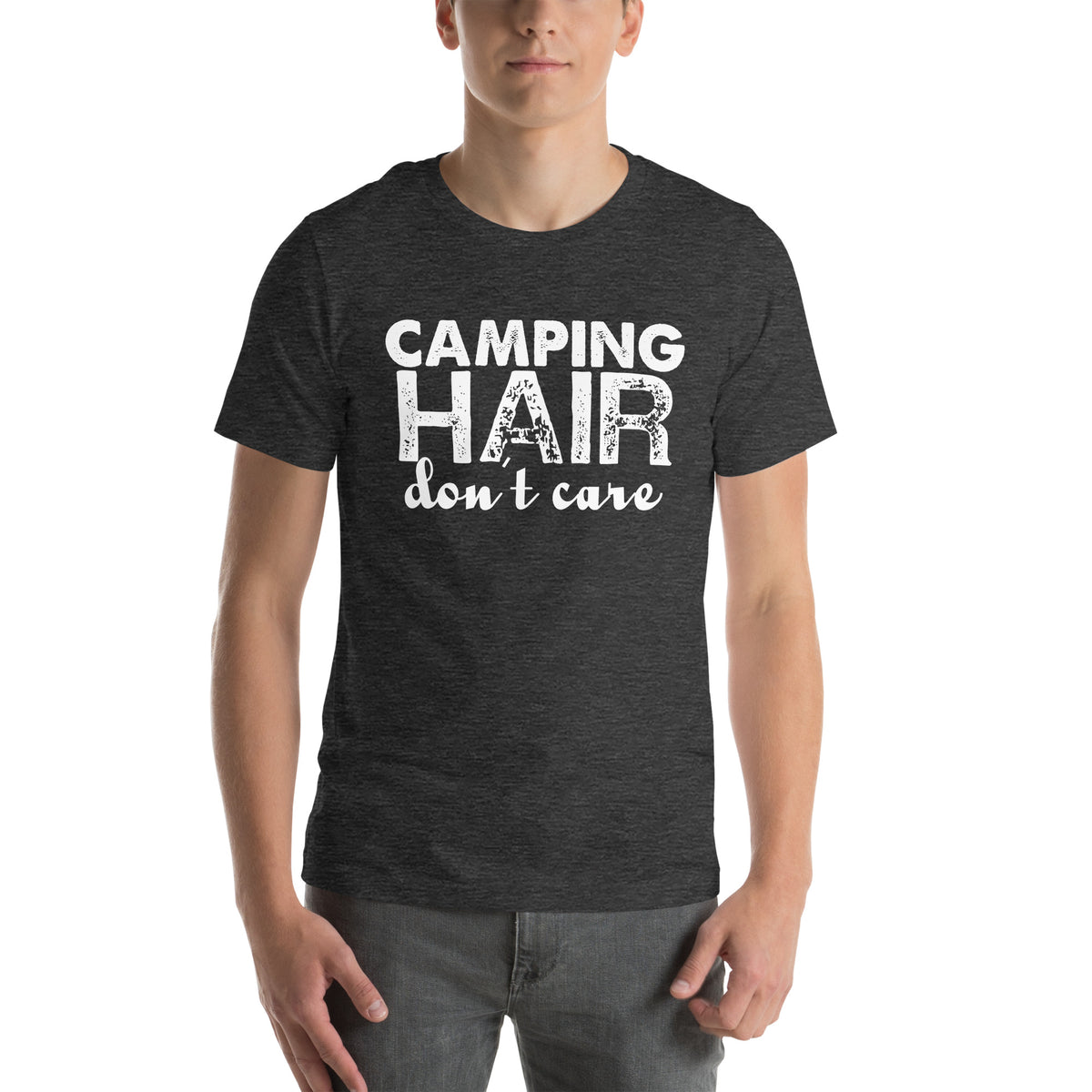 Camping Hair Don't Care Unisex T-Shirt