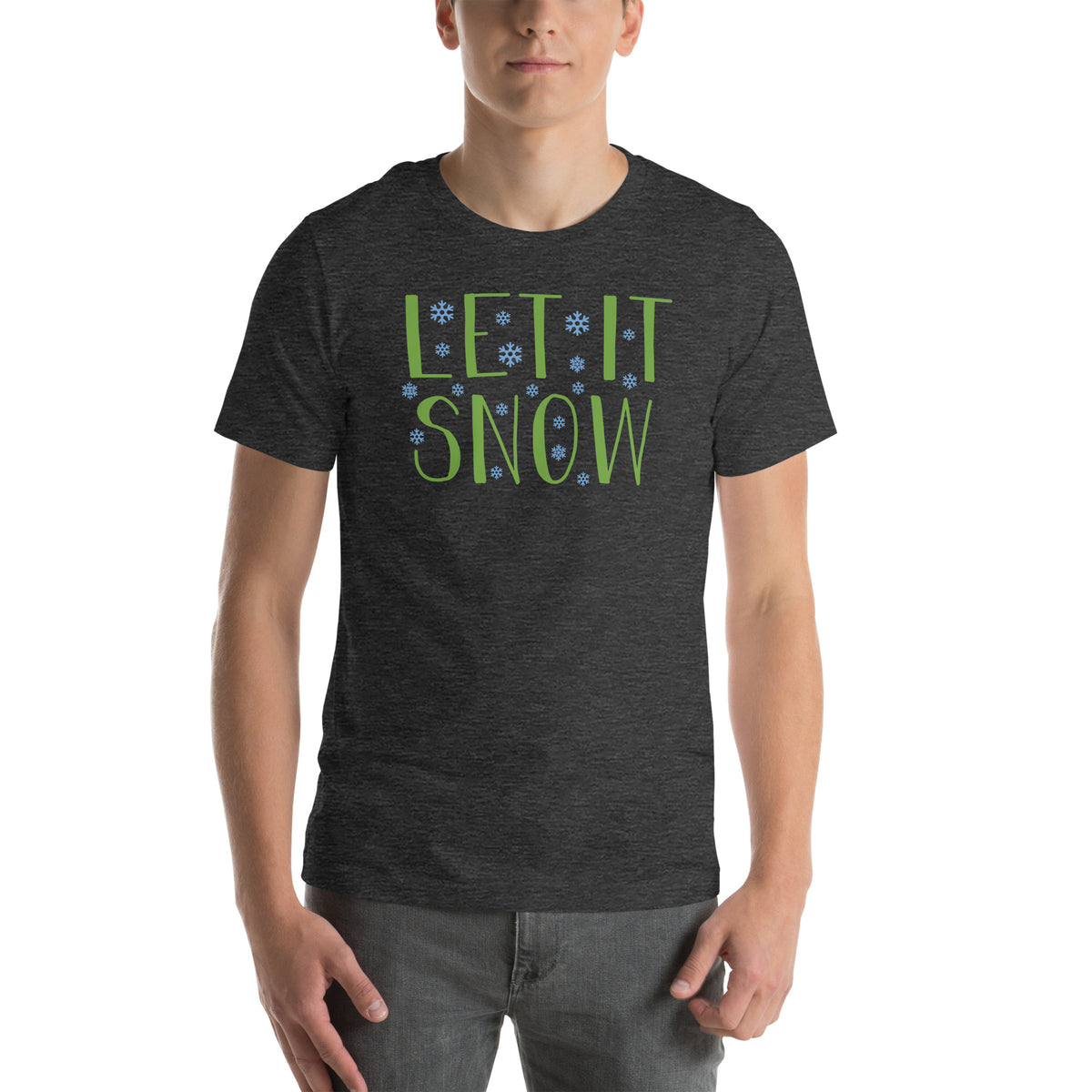 Let It Snow Christmas – Snowflakes Unisex T-Shirt