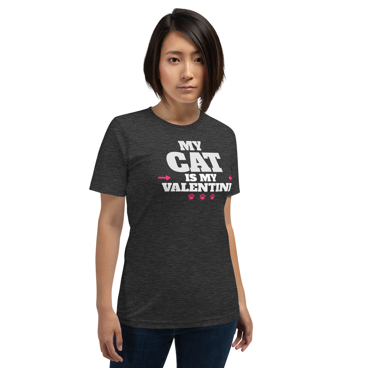 My Cat Is My Valentine Unisex T-Shirt