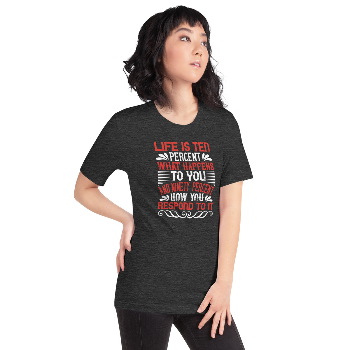 Life Is Ten Percent What Happens to You and Ninety Percent How You Respond to It Unisex T-Shirt