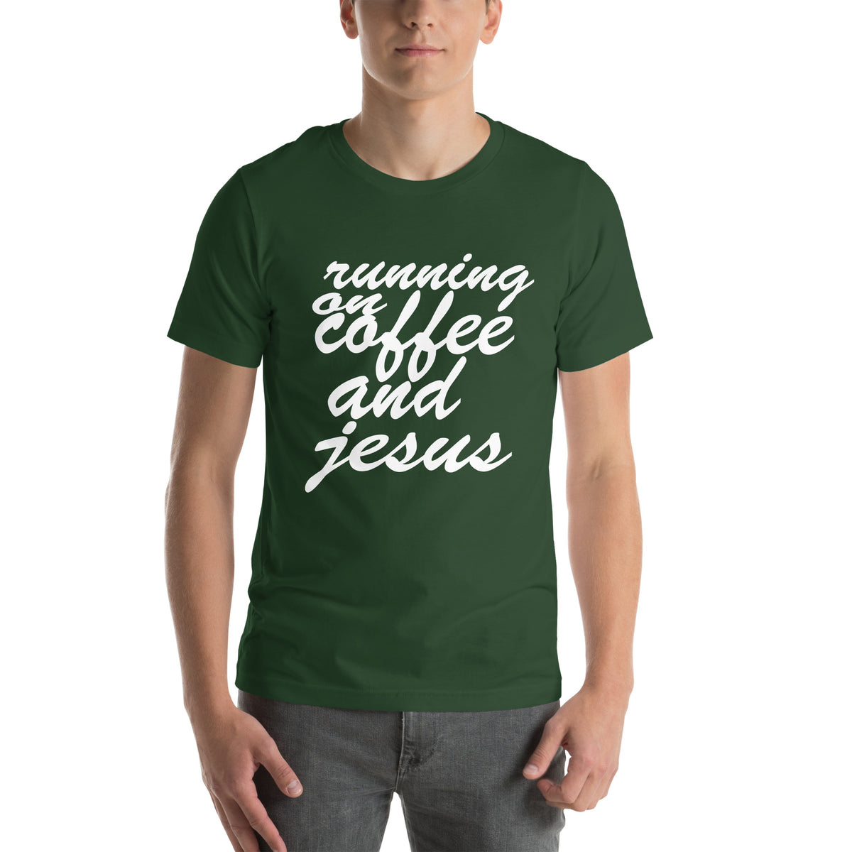 Running on Coffee and Jesus Unisex T-Shirt