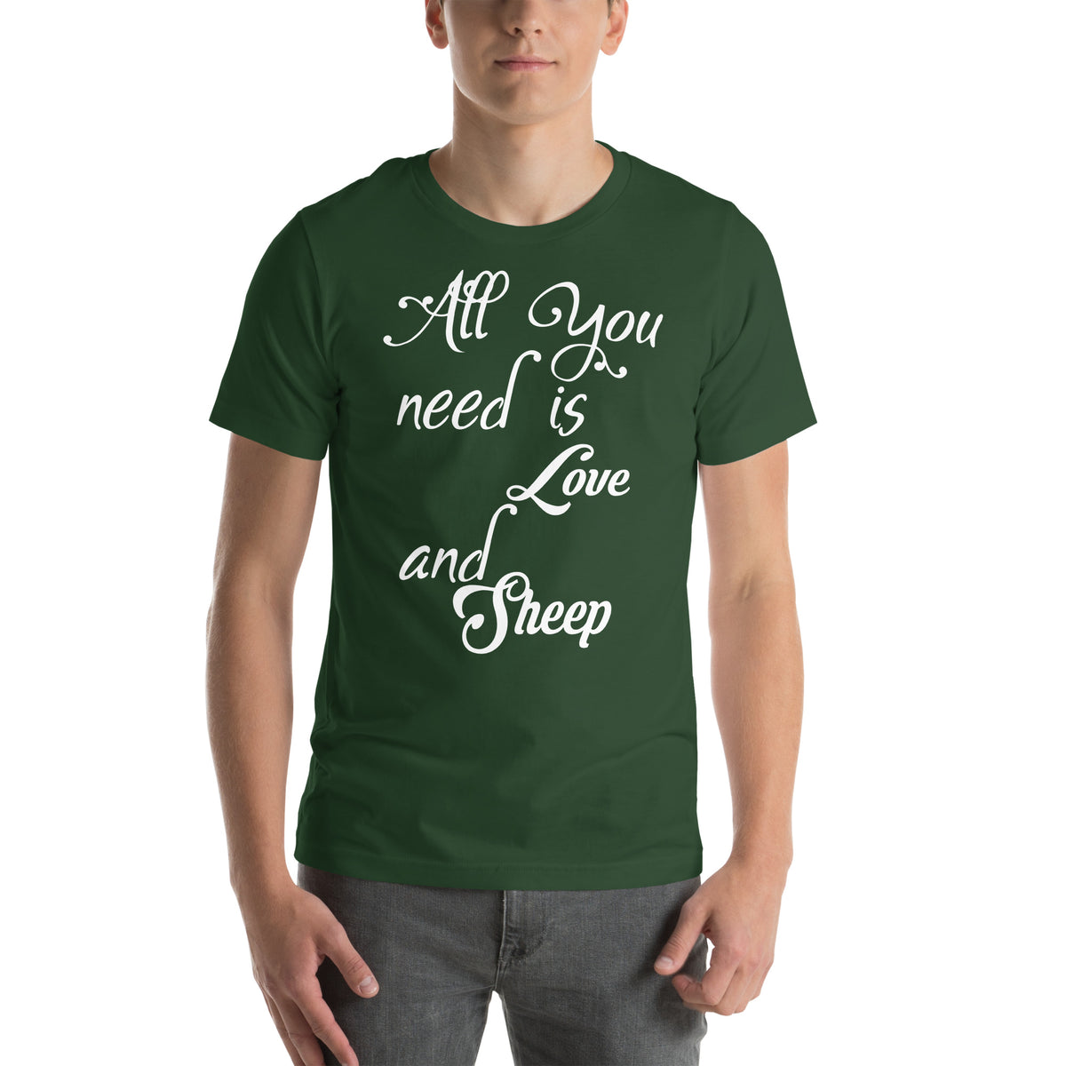 All You Need Is Love and Sheep Unisex T-Shirt