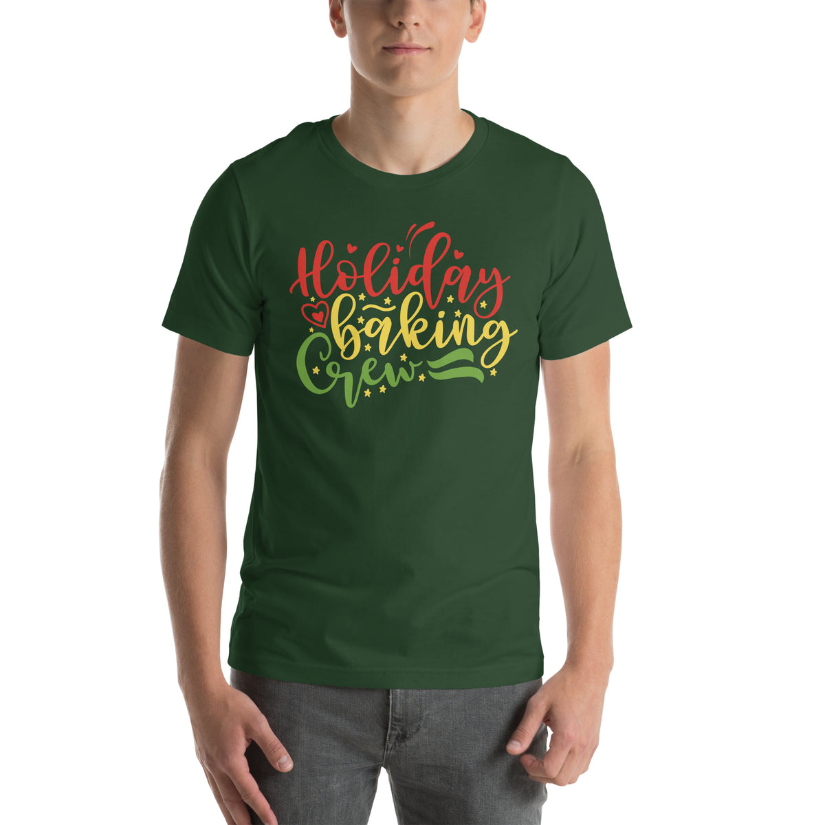 Holiday Baking Crew Christmas – Festive Script Unisex T-Shirt
