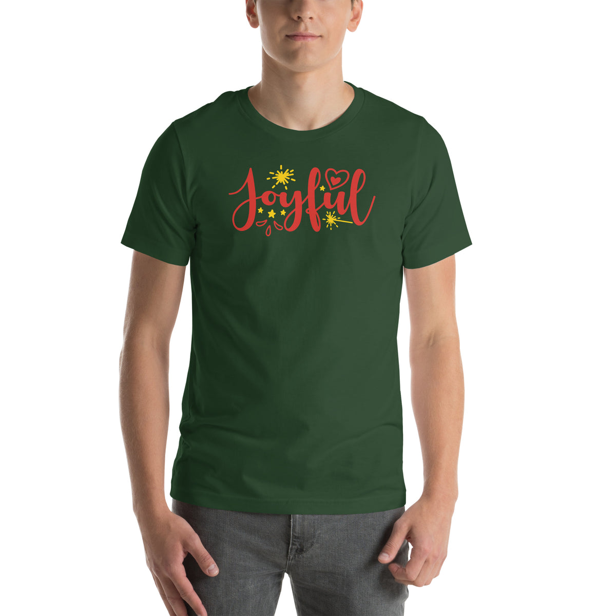 Joyful Christmas – Sparkle Script Unisex T-Shirt