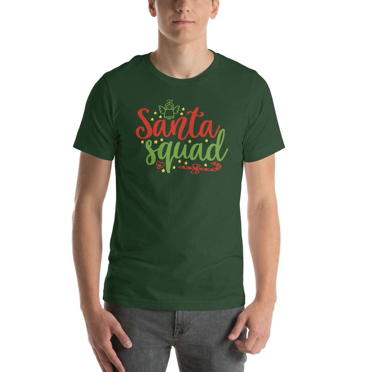 Santa Squad Christmas – Candy Cane Unisex T-Shirt