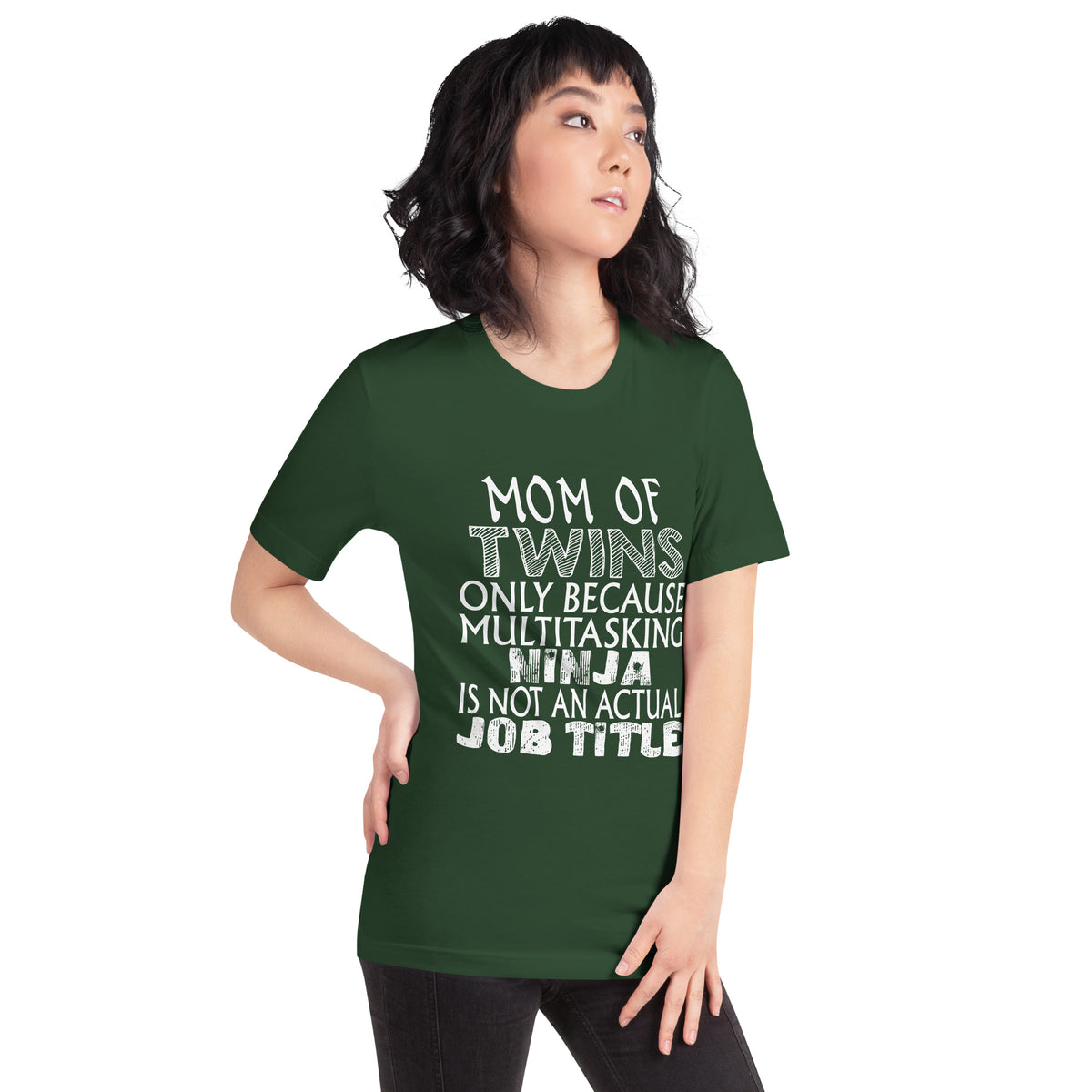 Mom of Twins: Multitasking Ninja Is Not an Actual Job Title Unisex T-Shirt