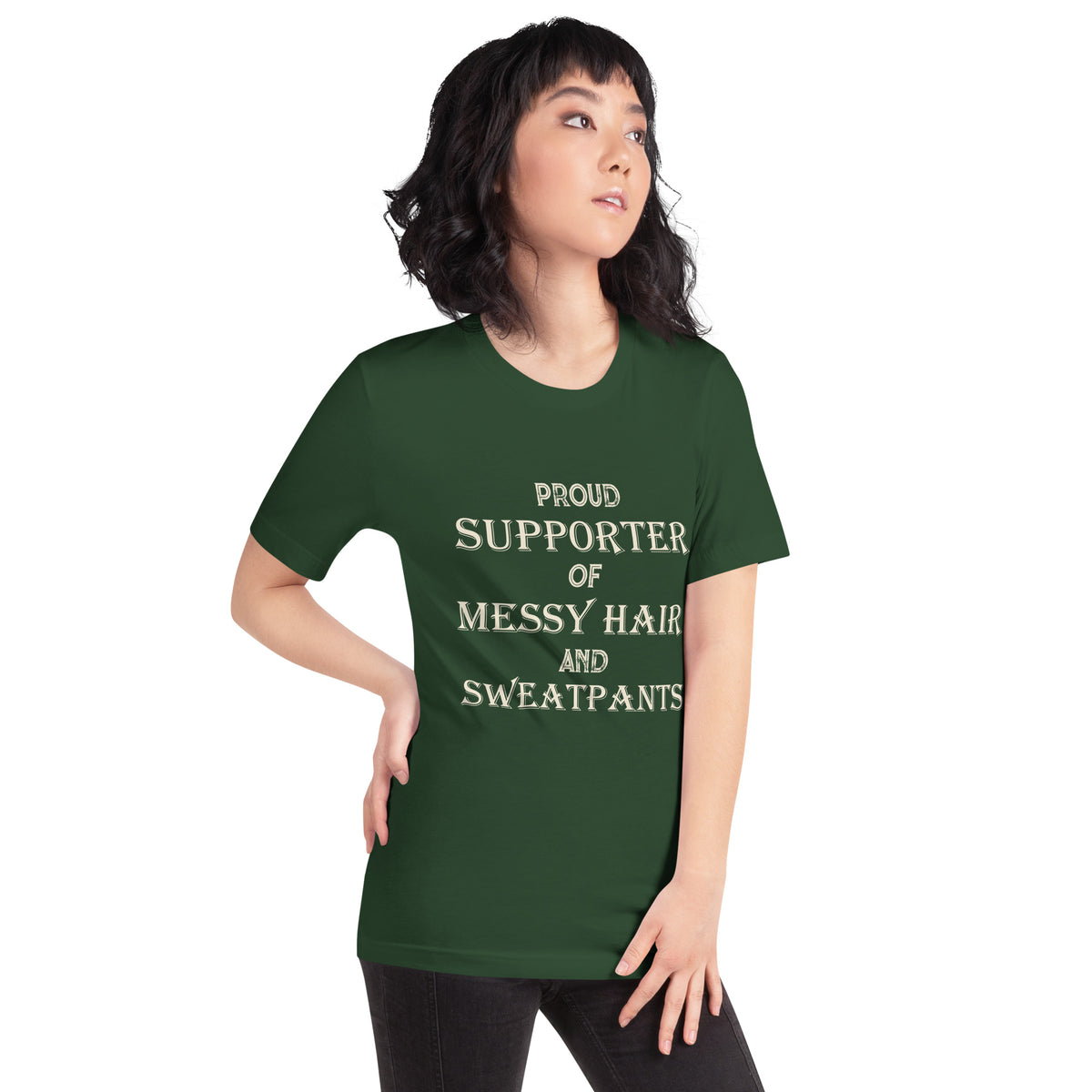Proud Supporter of Messy Hair and Sweatpants Unisex T-Shirt