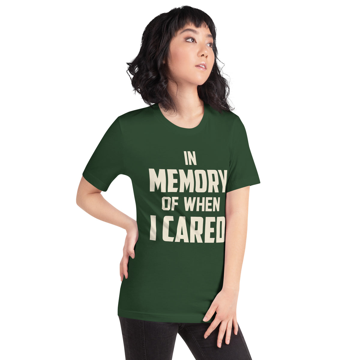 In Memory of When I Cared Unisex T-Shirt
