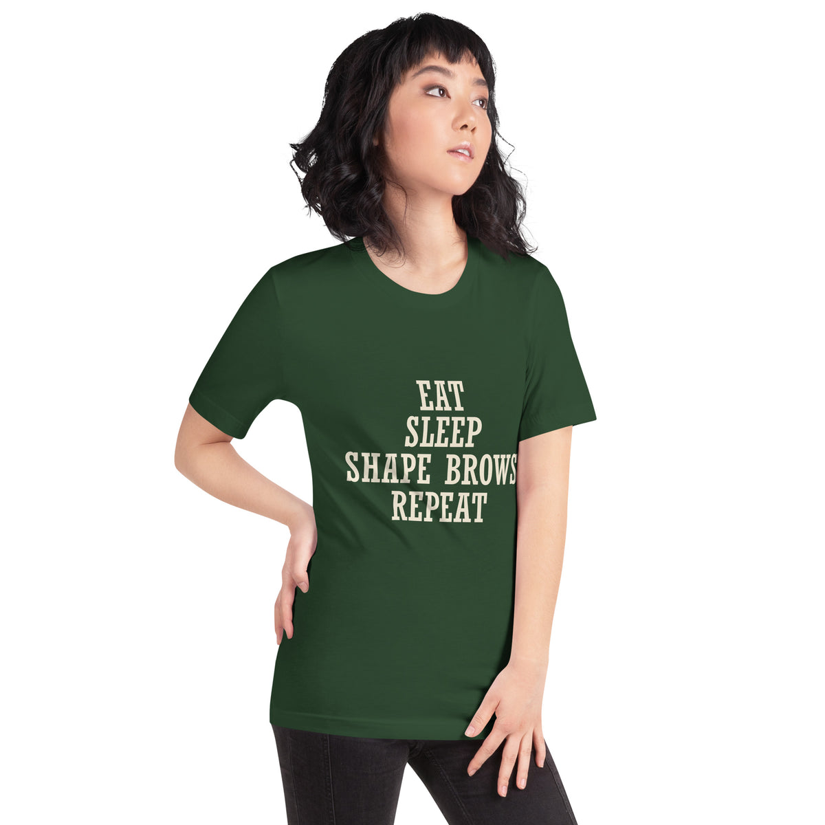 Eat Sleep Shape Brows Repeat Unisex T-Shirt