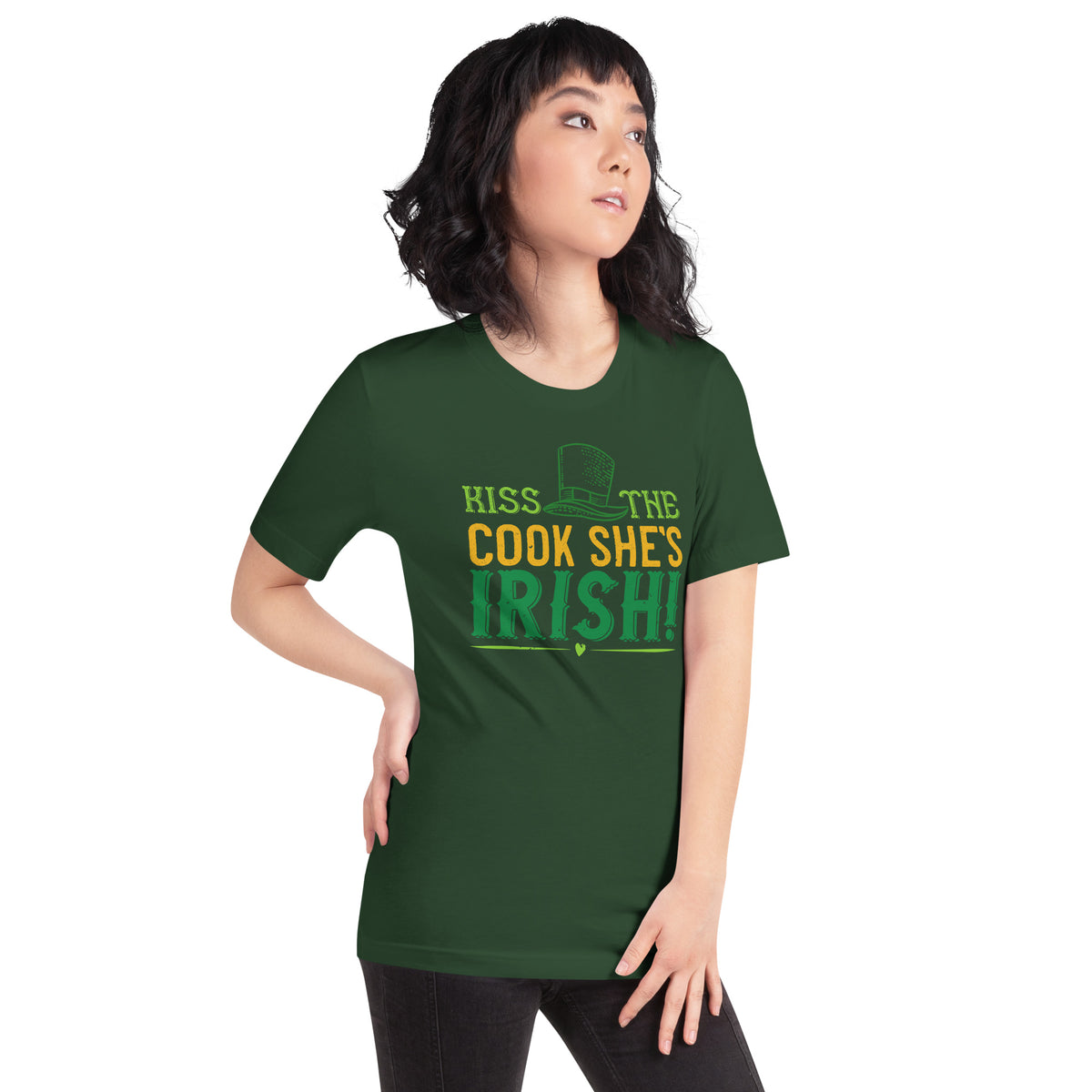 Kiss the Cook, She's Irish! St. Patrick's Day Unisex T-Shirt