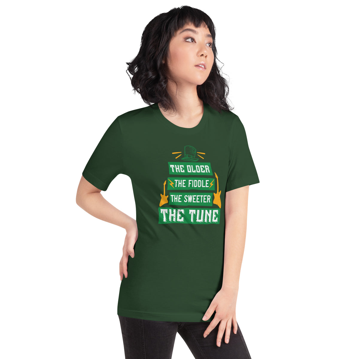 The Older the Fiddle, the Sweeter the Tune St. Patrick's Day Unisex T-Shirt