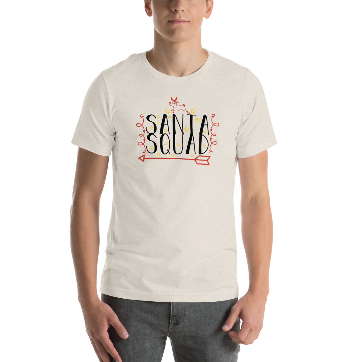 Santa Squad Christmas – Reindeer Arrow Unisex T-Shirt