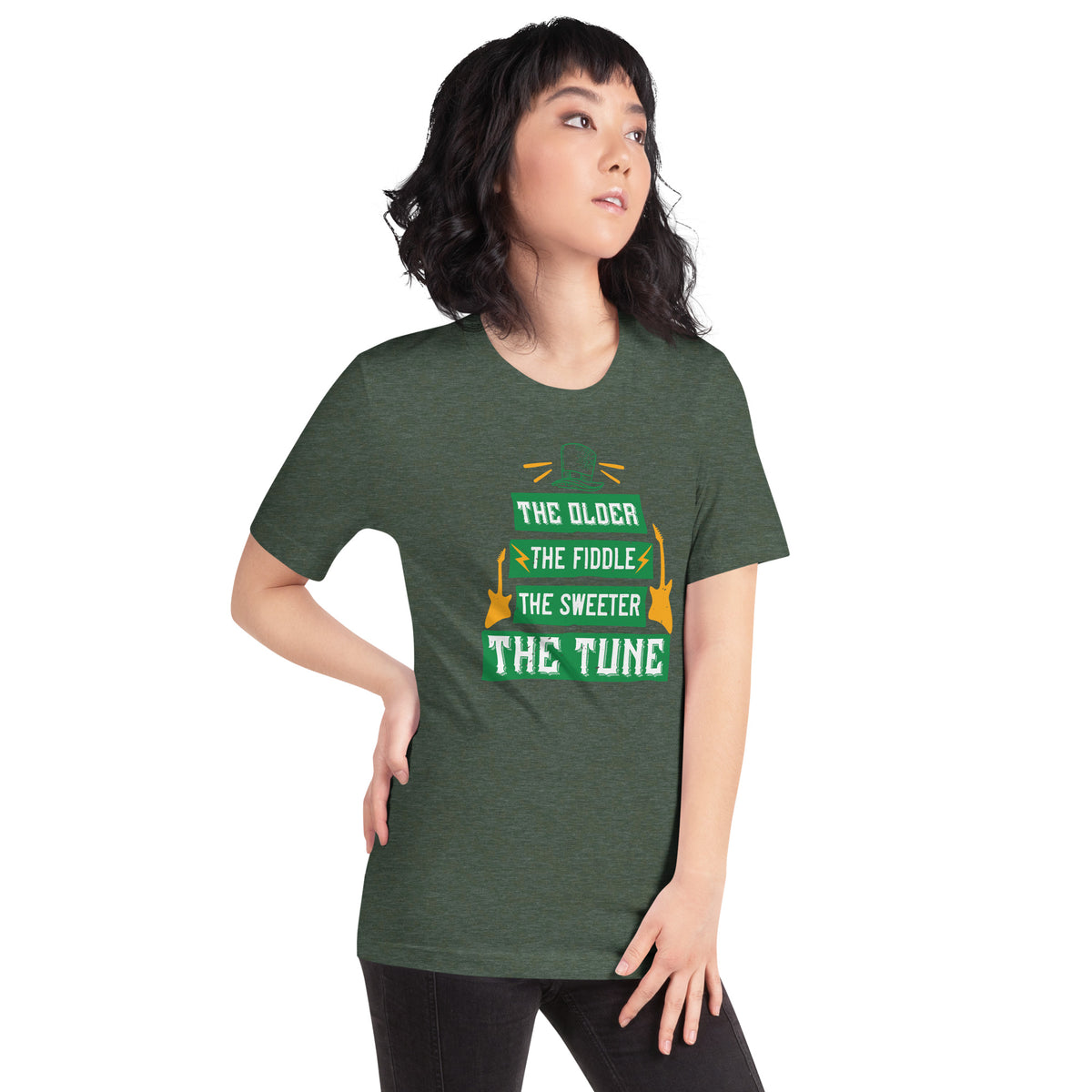 The Older the Fiddle, the Sweeter the Tune St. Patrick's Day Unisex T-Shirt
