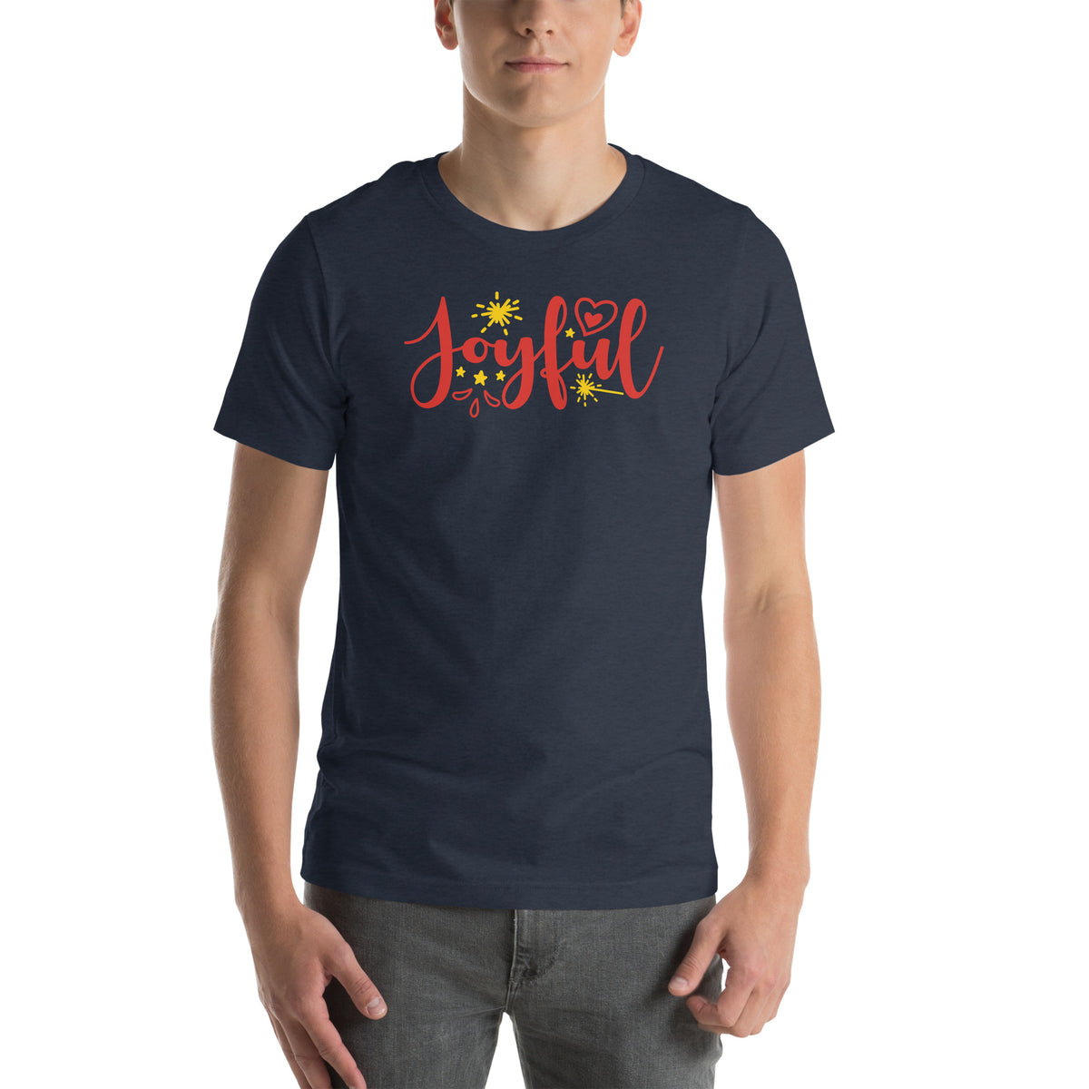 Joyful Christmas – Sparkle Script Unisex T-Shirt