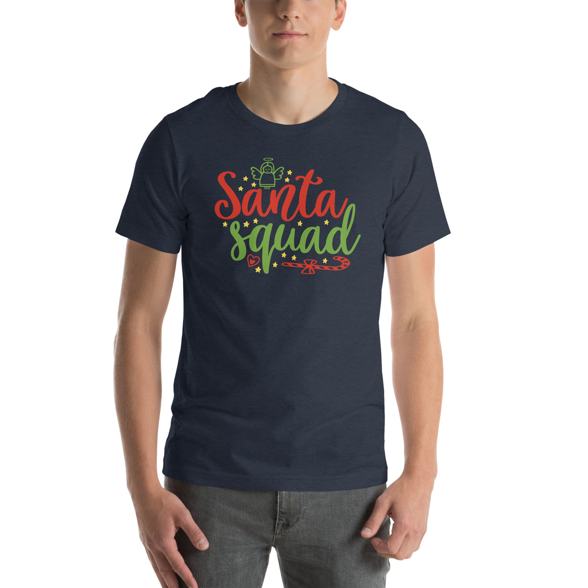 Santa Squad Christmas – Candy Cane Unisex T-Shirt