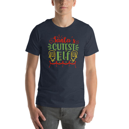 Santa's Cutest Elf Christmas – Santa Faces Unisex T-Shirt