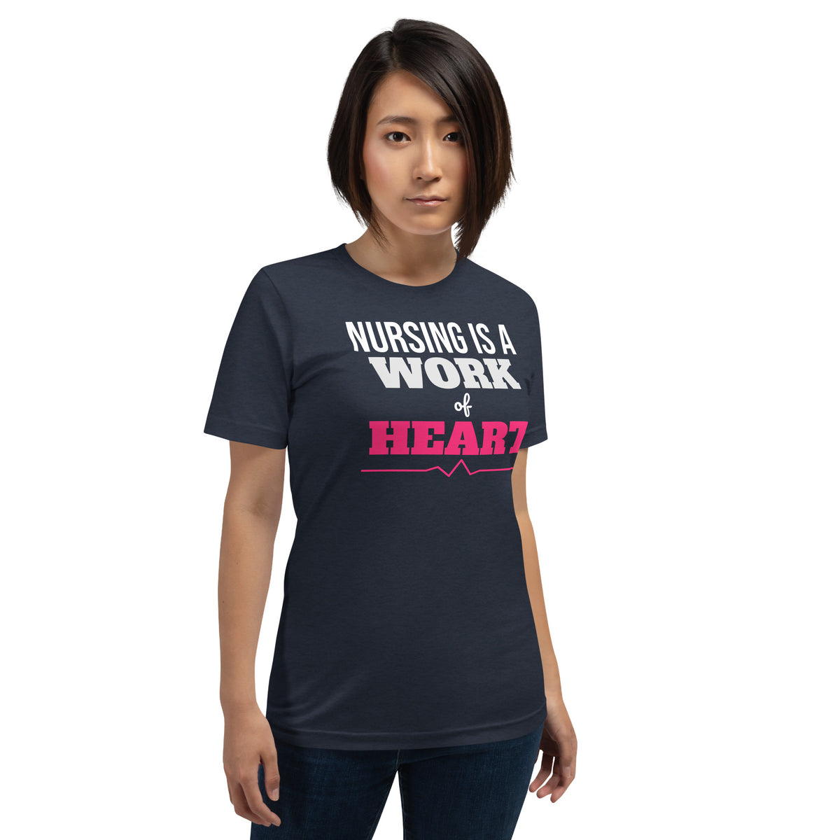 Nursing Is a Work of Heart Valentine's Day Unisex T-Shirt