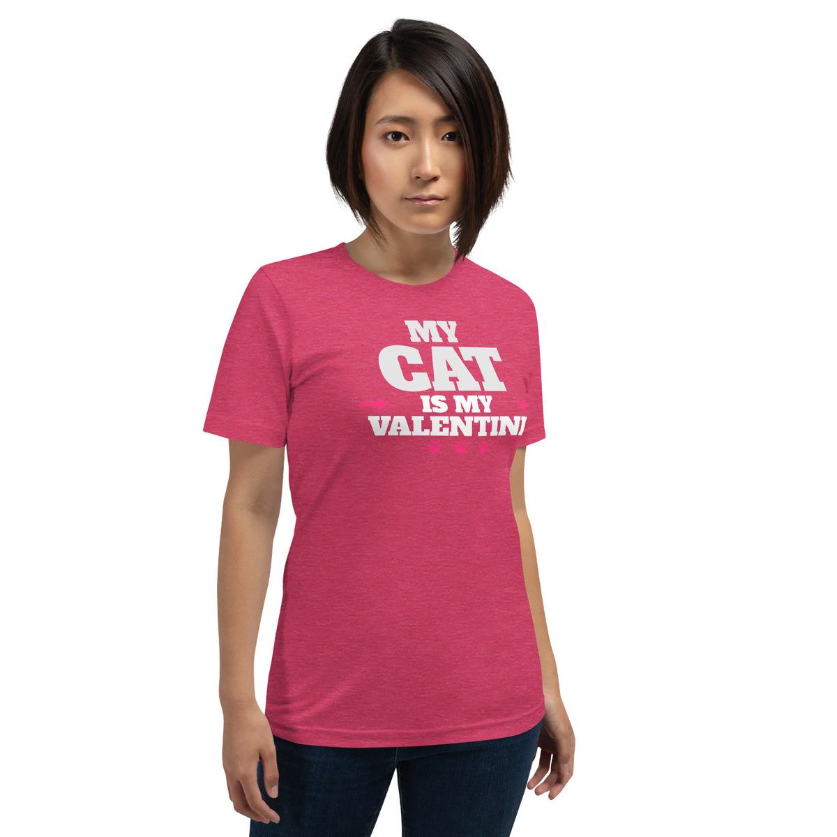 My Cat Is My Valentine Unisex T-Shirt