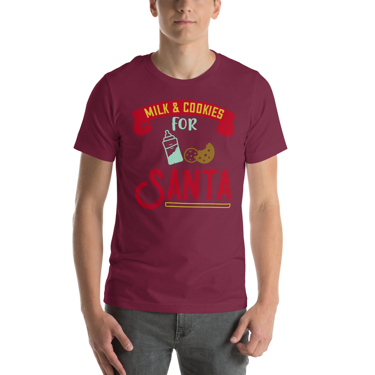 Milk & Cookies for Santa Christmas Unisex T-Shirt