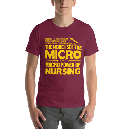 The Micro and Macro Power of Nursing Unisex T-Shirt