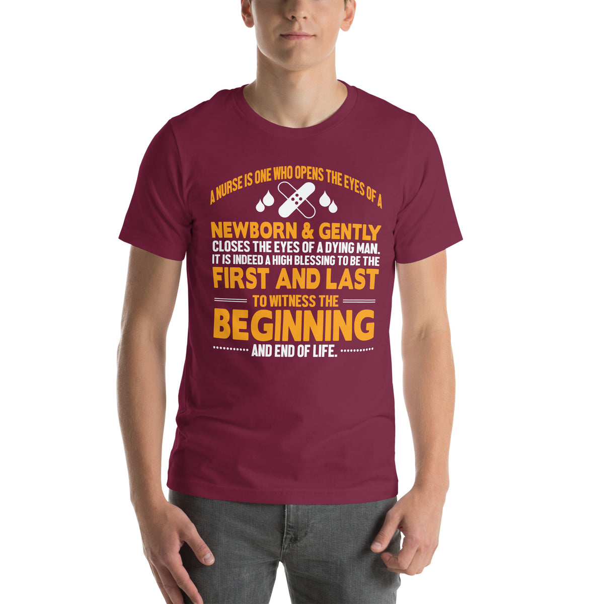 A Nurse Witnesses the Beginning and End of Life Unisex T-Shirt