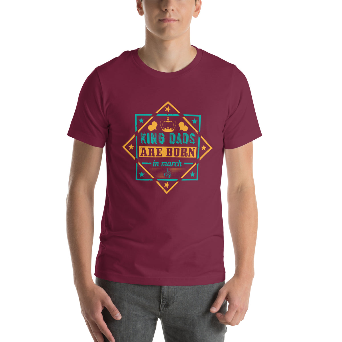 King Dads Are Born in March Unisex T-Shirt