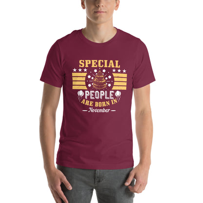 Special People Are Born in November Unisex T-Shirt