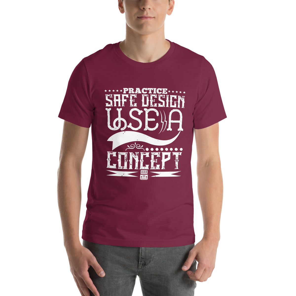 Practice Safe Design, Use a Concept Unisex T-Shirt