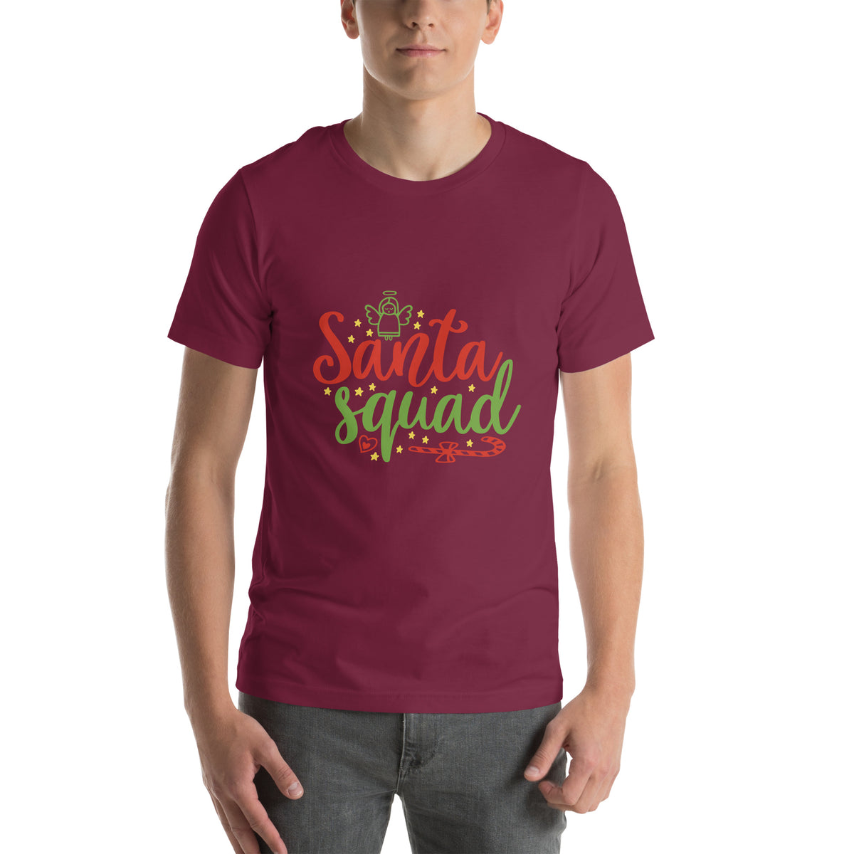 Santa Squad Christmas – Candy Cane Unisex T-Shirt