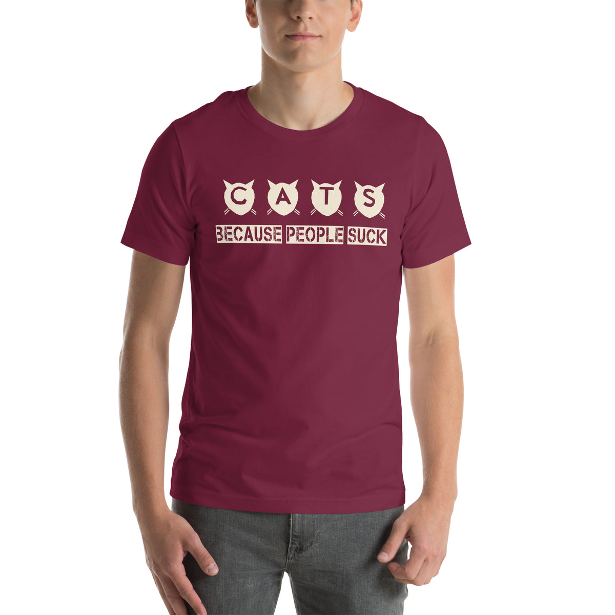 Cats Because People Suck Unisex T-Shirt