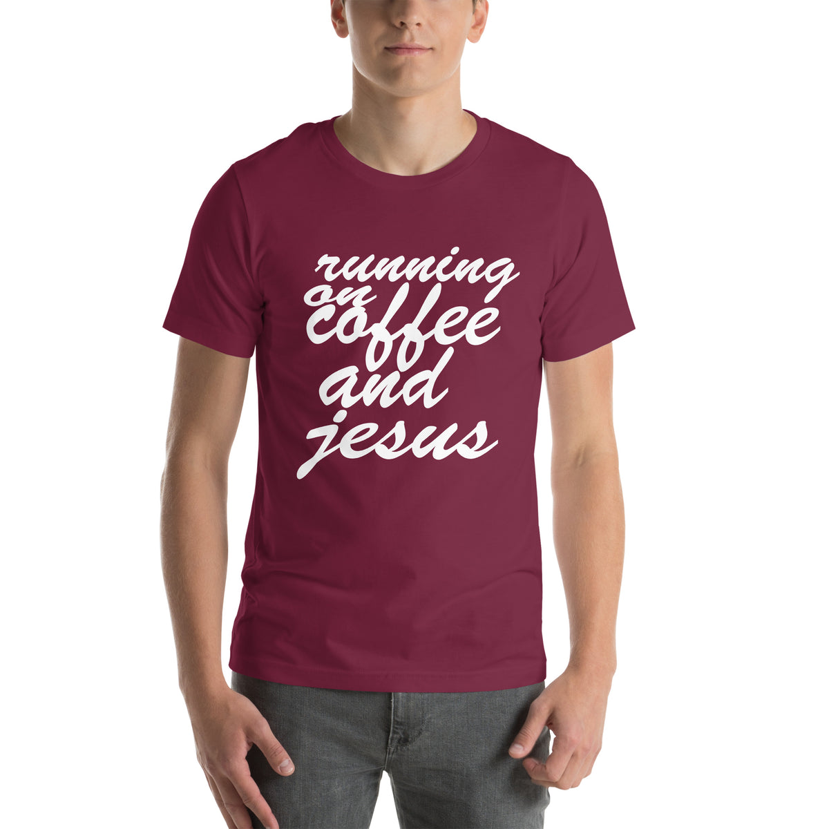 Running on Coffee and Jesus Unisex T-Shirt