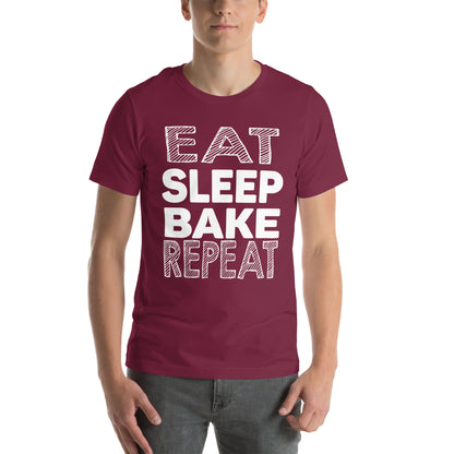 Eat Sleep Bake Repeat Unisex T-Shirt