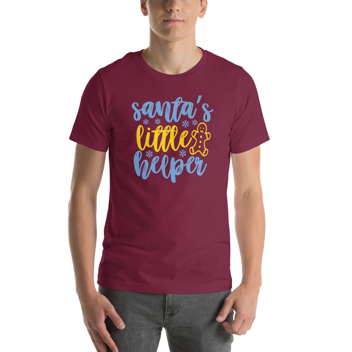 Santa's Little Helper Christmas – Gingerbread Unisex T-Shirt