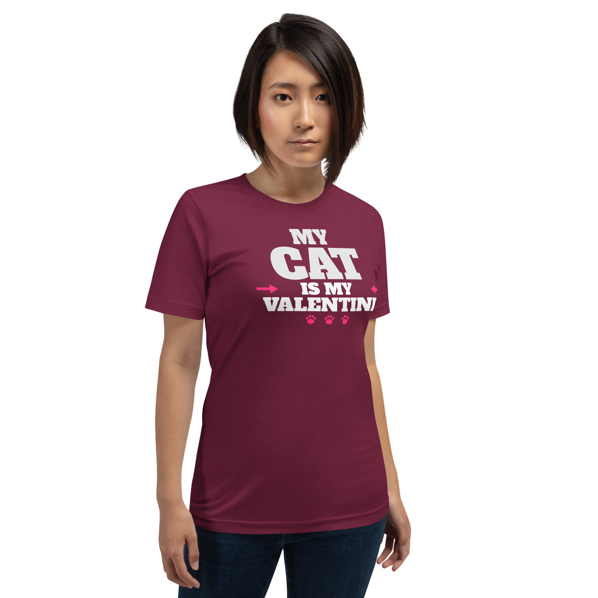 My Cat Is My Valentine Unisex T-Shirt