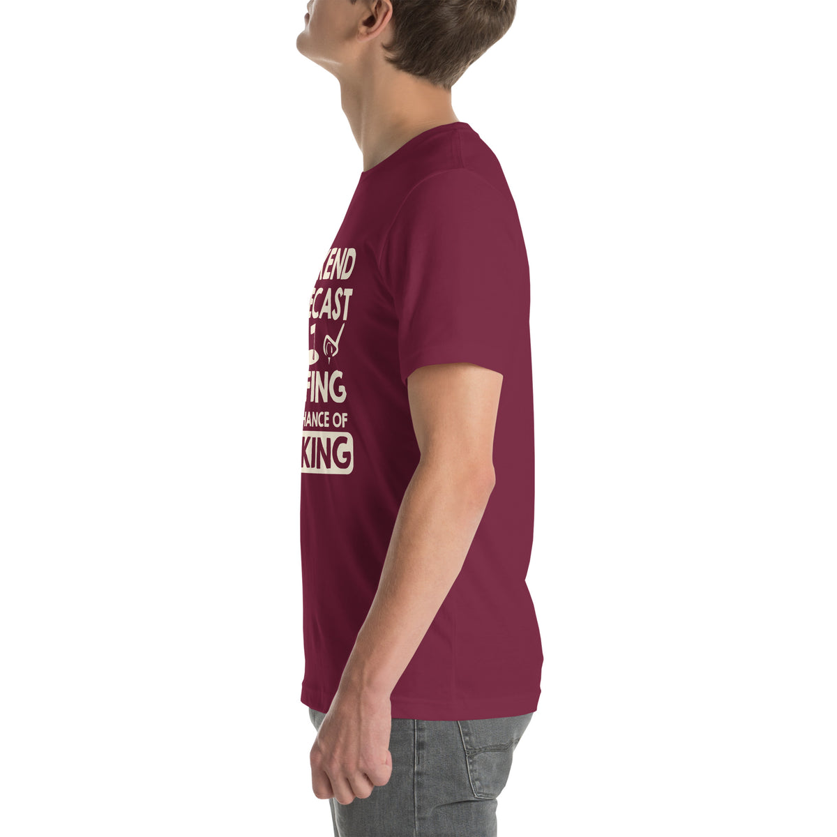 Weekend Forecast: Golfing with a Chance of Drinking Unisex T-Shirt