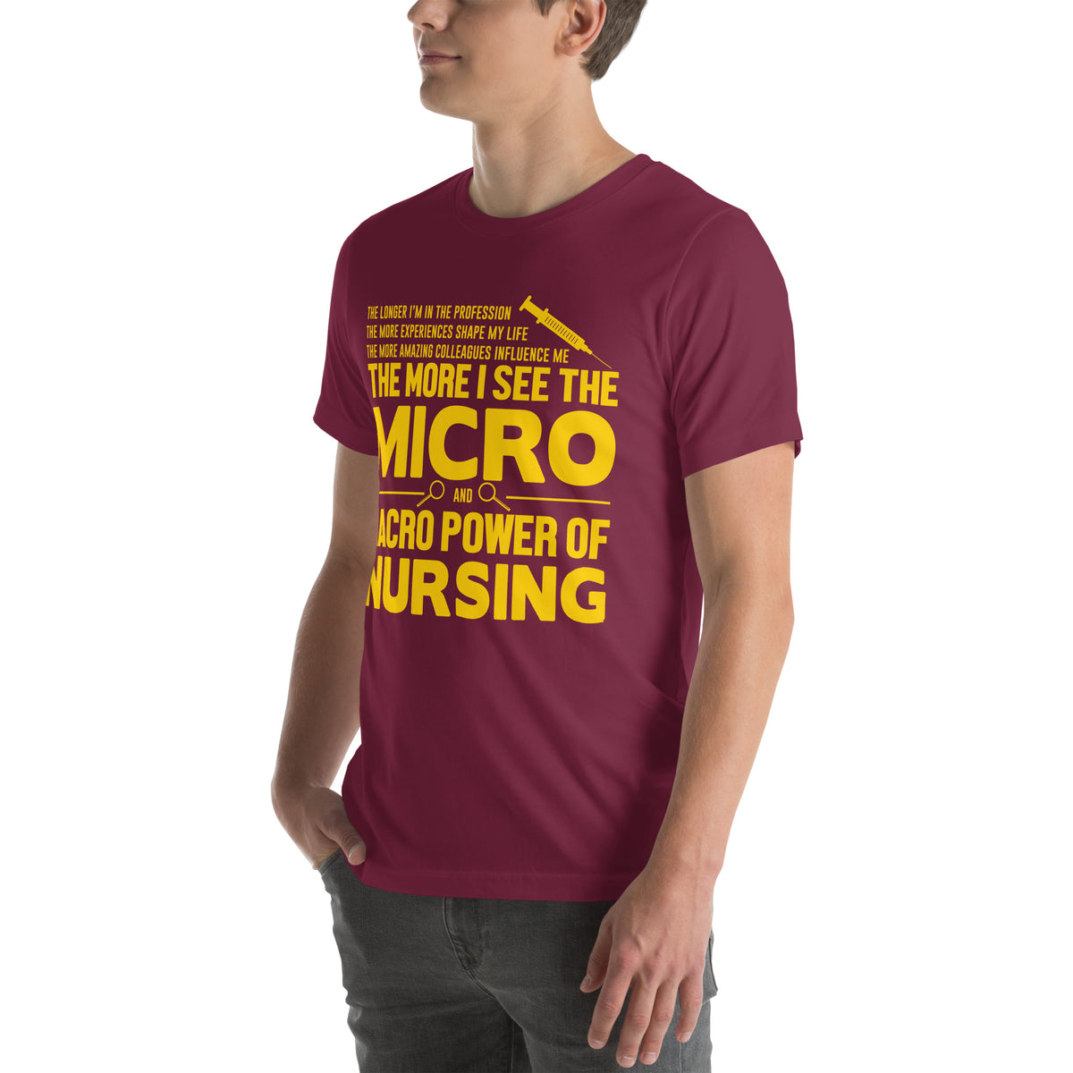 The Micro and Macro Power of Nursing Unisex T-Shirt