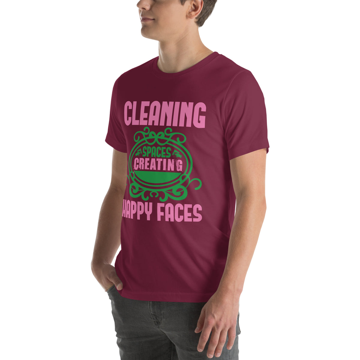 Cleaning Spaces, Creating Happy Faces Unisex T-Shirt
