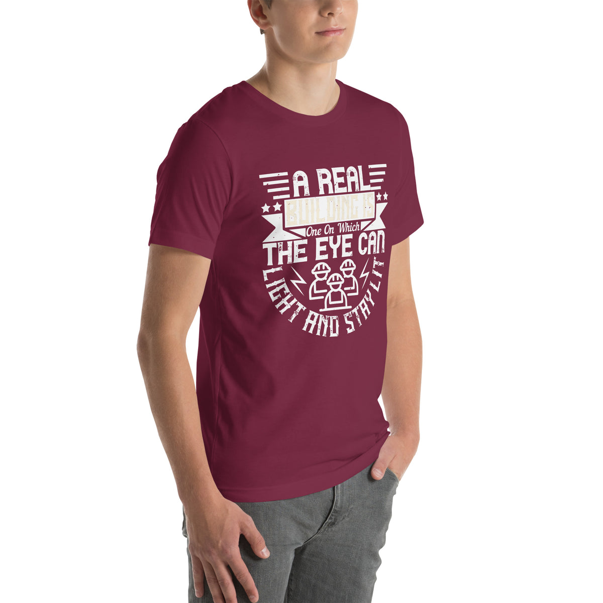 A Real Building Is One on Which the Eye Can Light and Stay Lit Unisex T-Shirt
