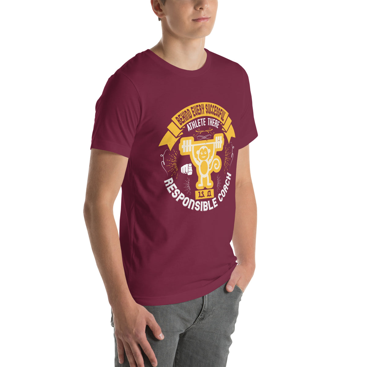 Behind Every Successful Athlete There Is a Responsible Coach Unisex T-Shirt