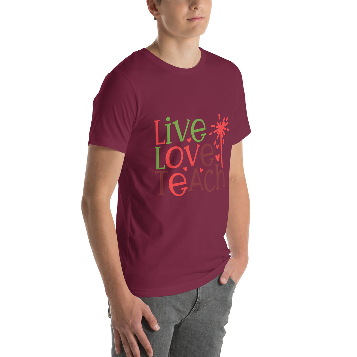 Live Love Teach Christmas – Sparkler Unisex T-Shirt