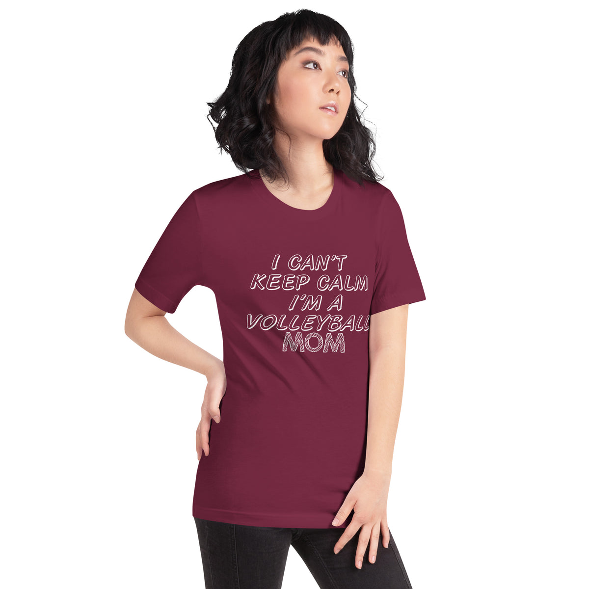 I Can't Keep Calm, I'm a Volleyball Mom Unisex T-Shirt