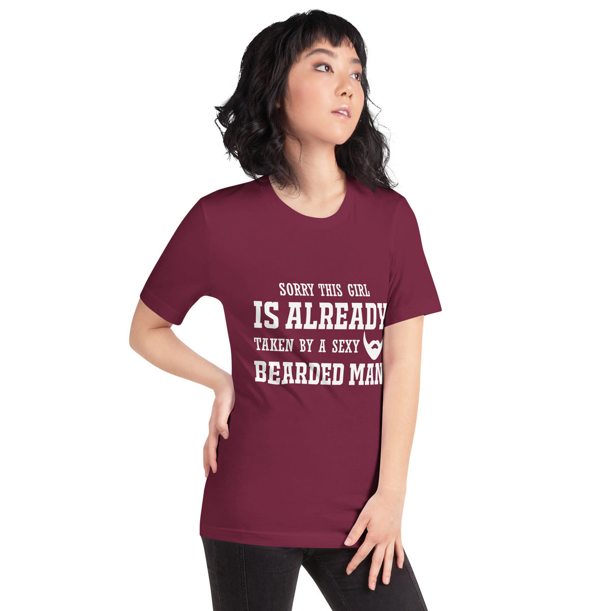 Sorry This Girl Is Already Taken by a Sexy Bearded Man Unisex T-Shirt