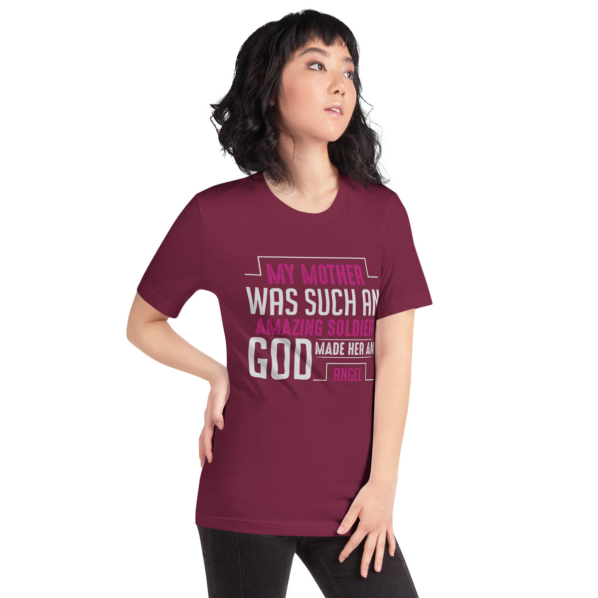 My Mother Was Such an Amazing Soldier, God Made Her an Angel Unisex T-Shirt