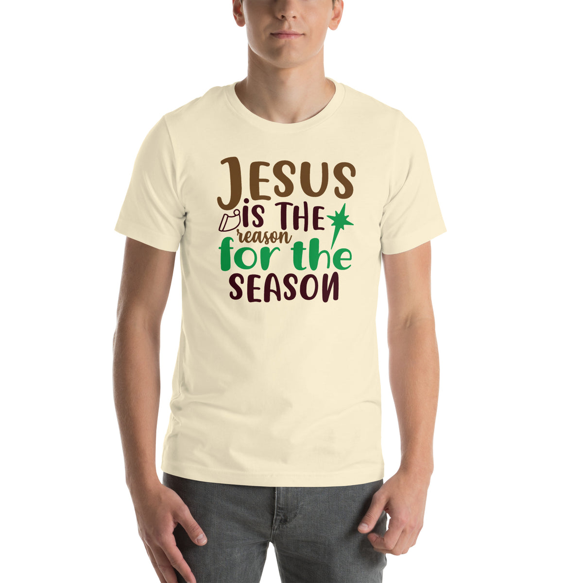 Jesus Is the Reason for the Season Christmas – Star Unisex T-Shirt